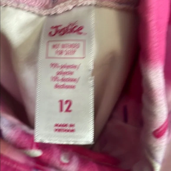 Justice Pink Ice Cream Leggings with Floral Accents - Picture 2 of 3